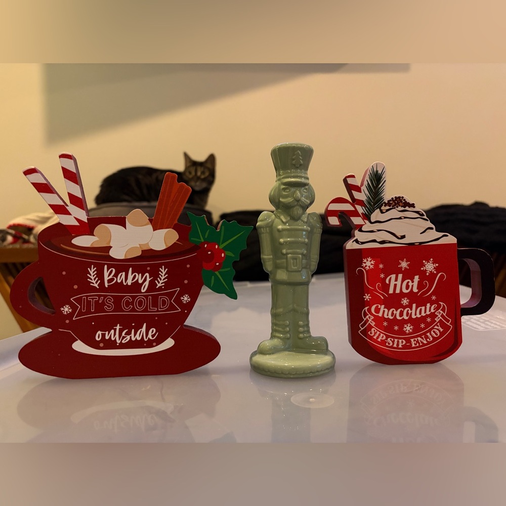 🏷️ 3/$75 Deal 🫱🏻‍🫲🏽 3 Piece Coffee Bar Christmas Decor Set